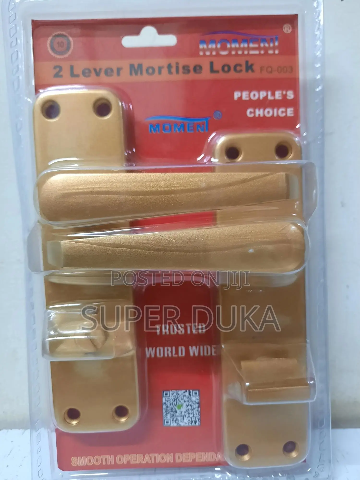 2 Lever Mortise Keyless Bathroom Lock