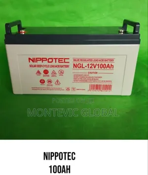 Nippotec Solar Battery 100ah