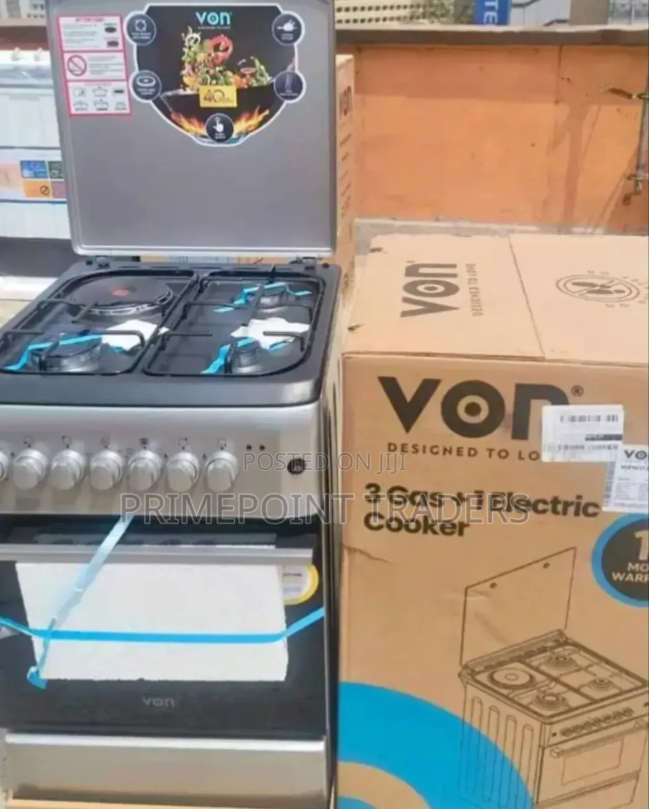 Free Standing Cooker (Von) 50 by 60cm (3+1)