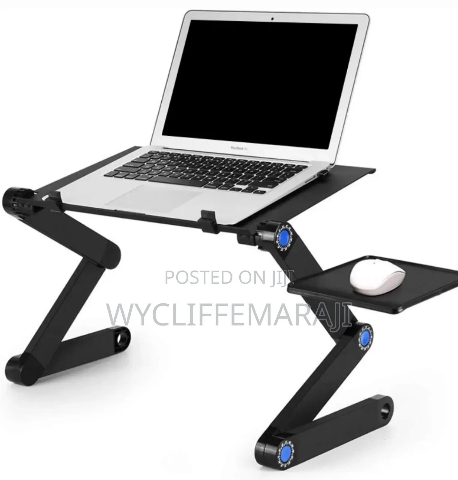 Foldable Adjustable Laptop Stand With Fan and Mouse Pad