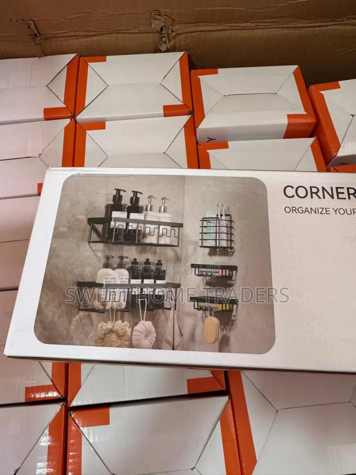 5pcs Set Shower Caddy Shelf/ Wall Organizer*