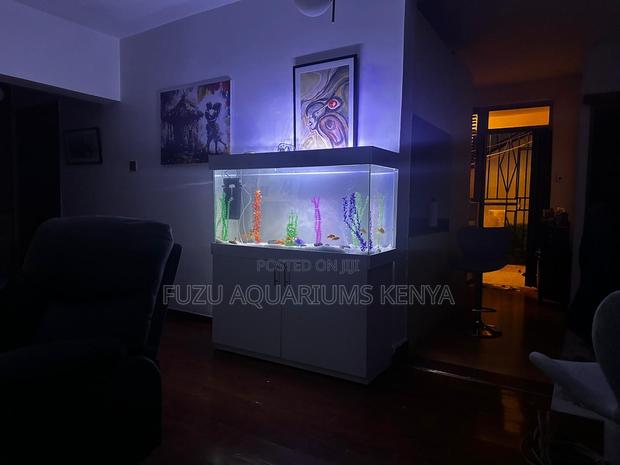 Modern 4ft Aquarium Set With Cabinet Base - main view