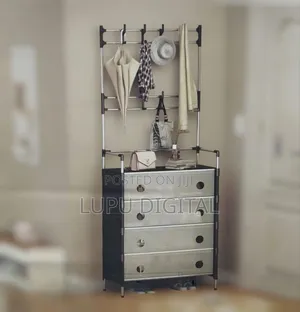 Enclosed Multifunctional Shoe Hat Rack 5 Layer