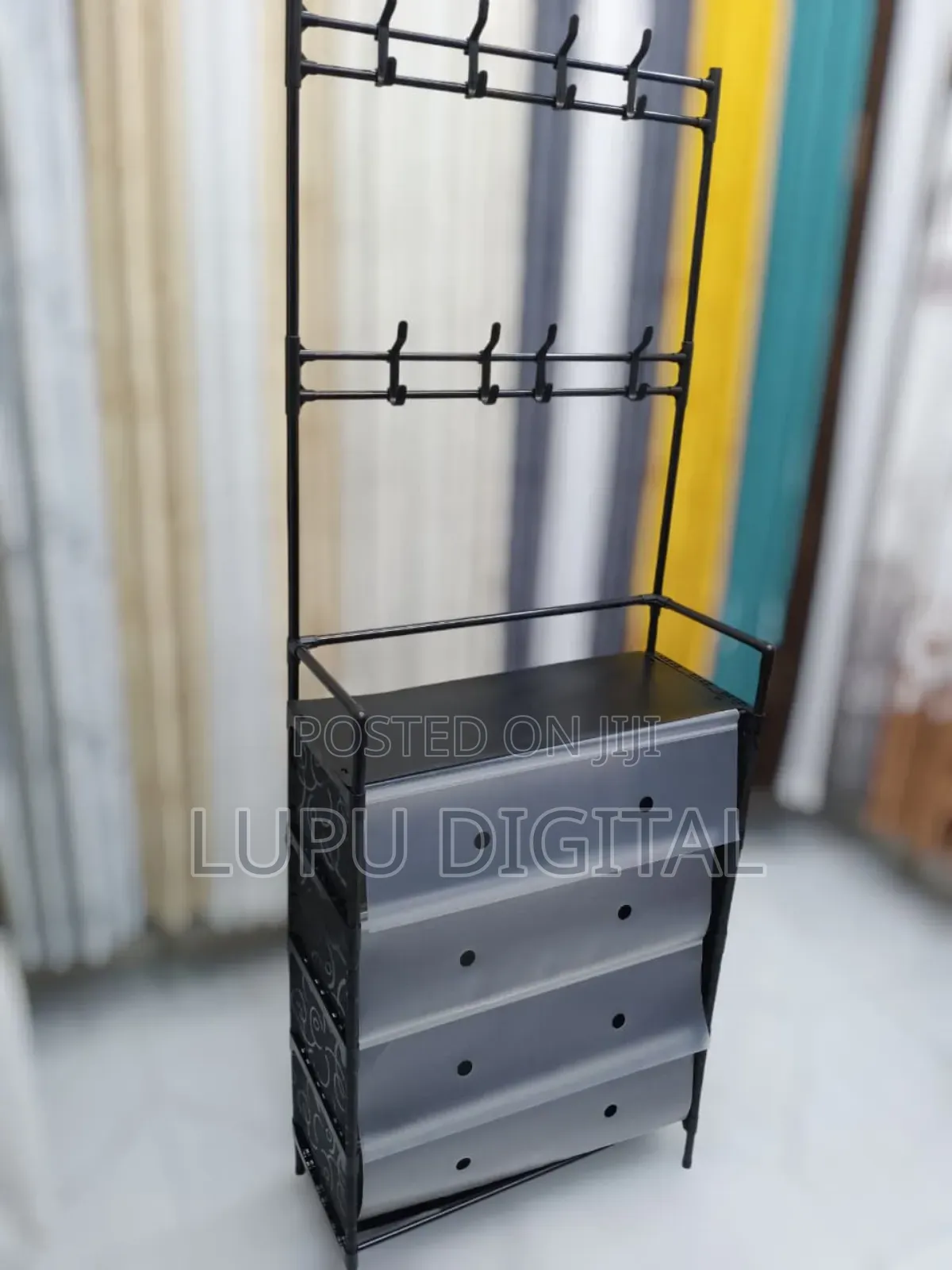 Enclosed Multifunctional Shoe Hat Rack 5 Layer