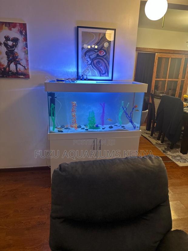 4ft Glass Aquarium – Built-in Cabinet Design - main view