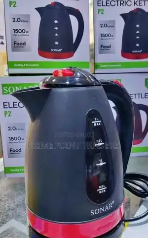 Plastic Kettle 2.0litres (Sonar) ; In Stock