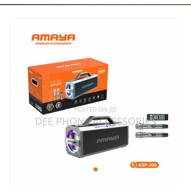 Amaya Asp 300 Bluetooth Speaker With 2 Wireless Microphone