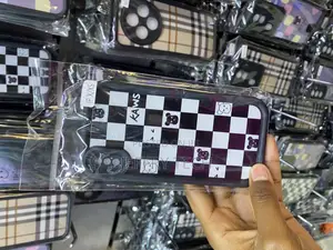 Kawas Checked Tartan Fabric Pattern Case for iPhone X/Xs