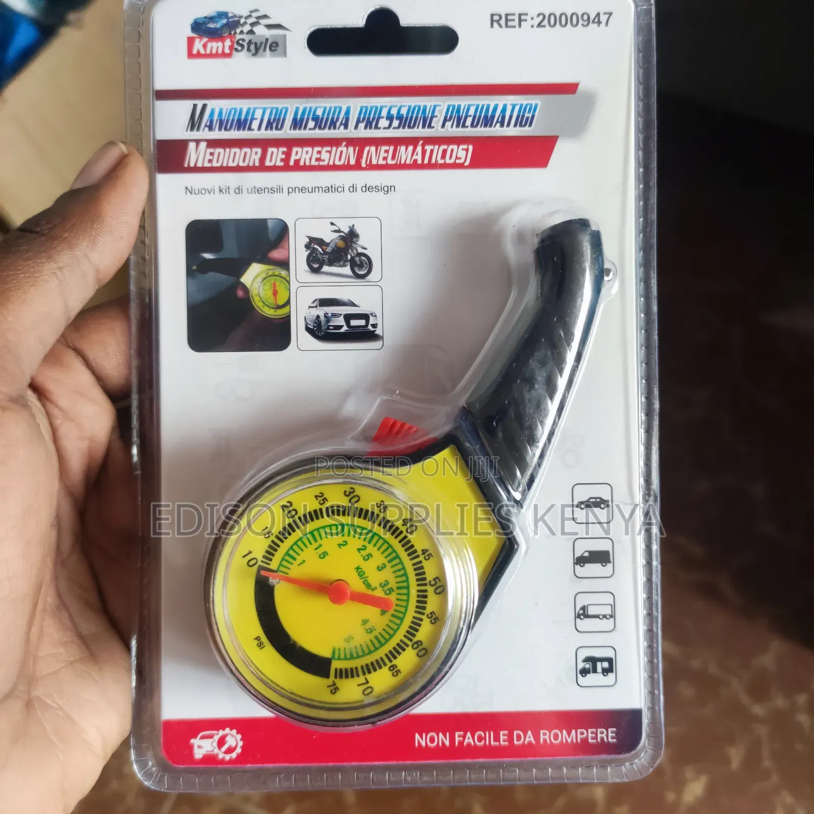 Tire Pressure Gauge Manometer Car Wheels Air Inflator Tester