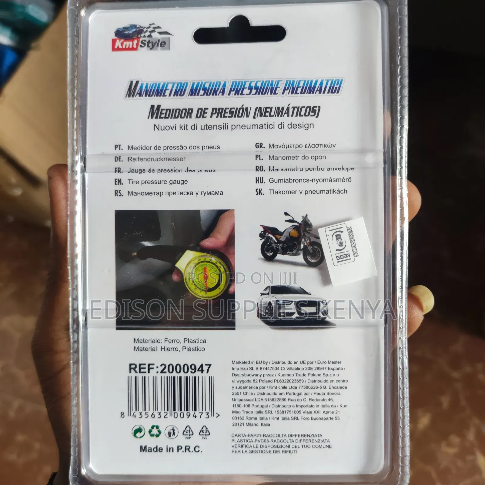 Tire Pressure Gauge Manometer Car Wheels Air Inflator Tester