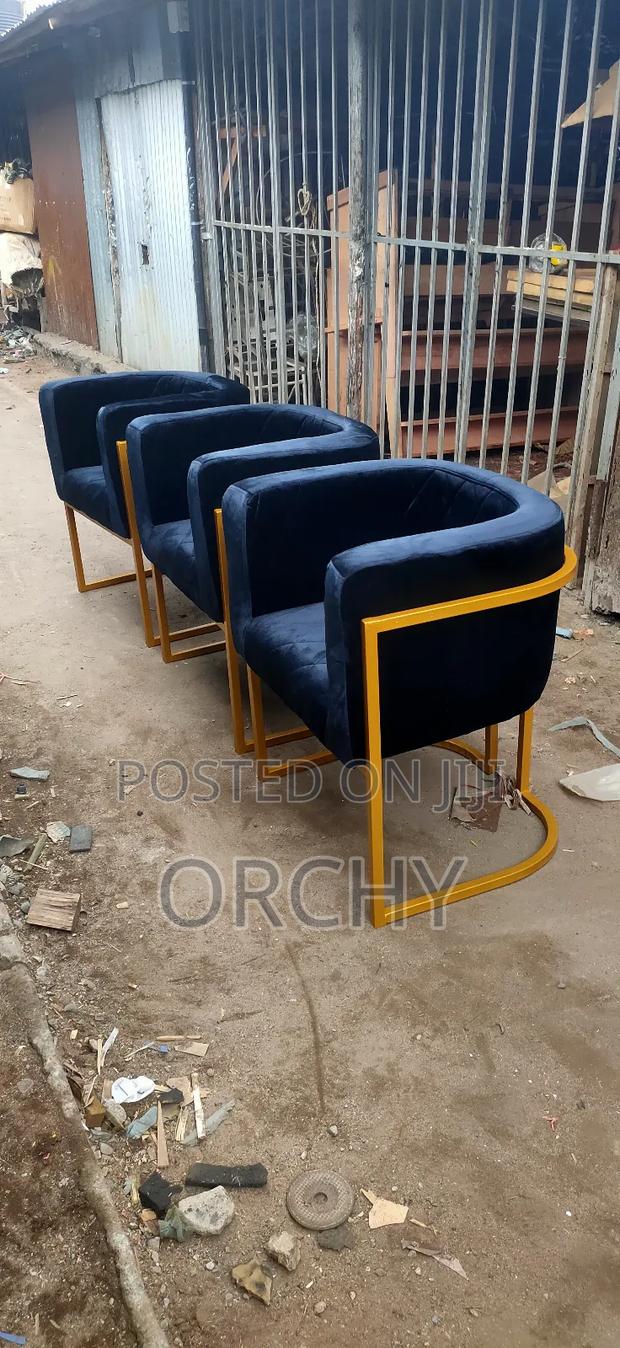 3 Black Gold Manicure/ Salon Seats - main view