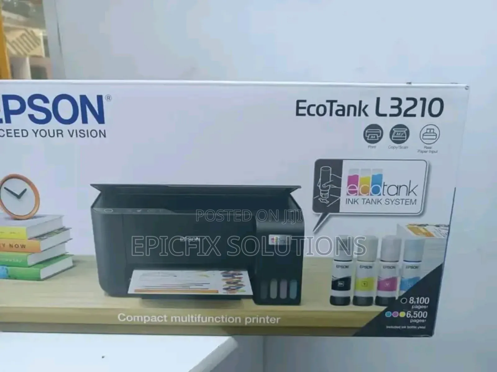 L3210 Printable 8100 Blackwhite and 6500 Colored New