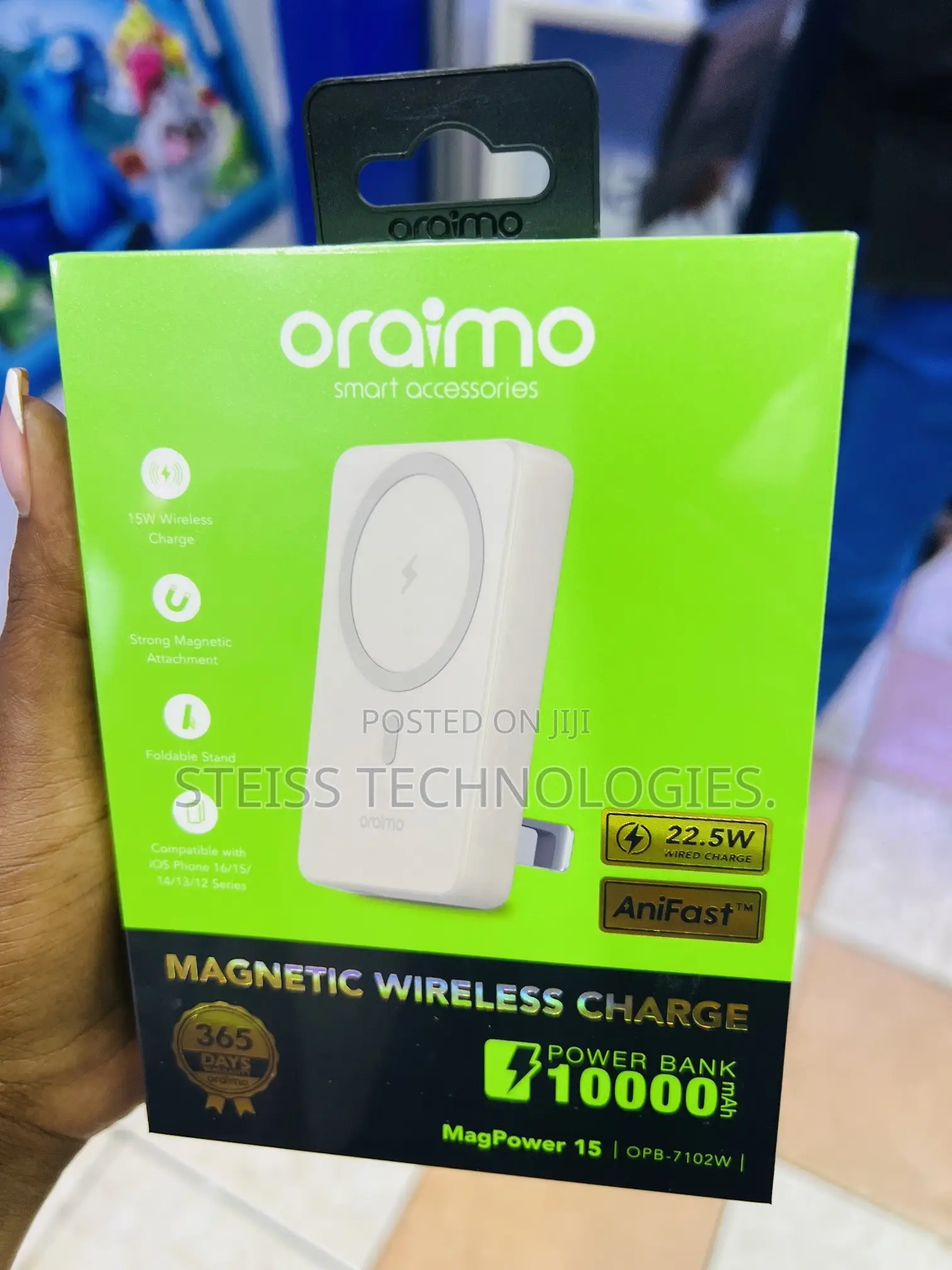 Oraimo Magsafe Wireless Powerbank.