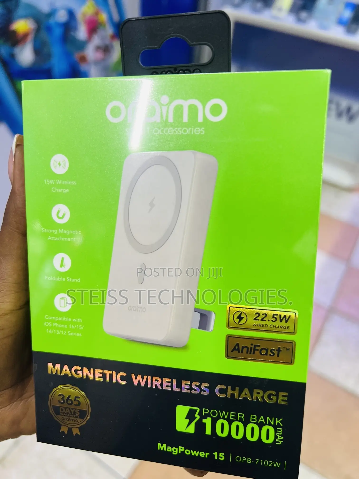 Oraimo Magsafe Wireless Powerbank.