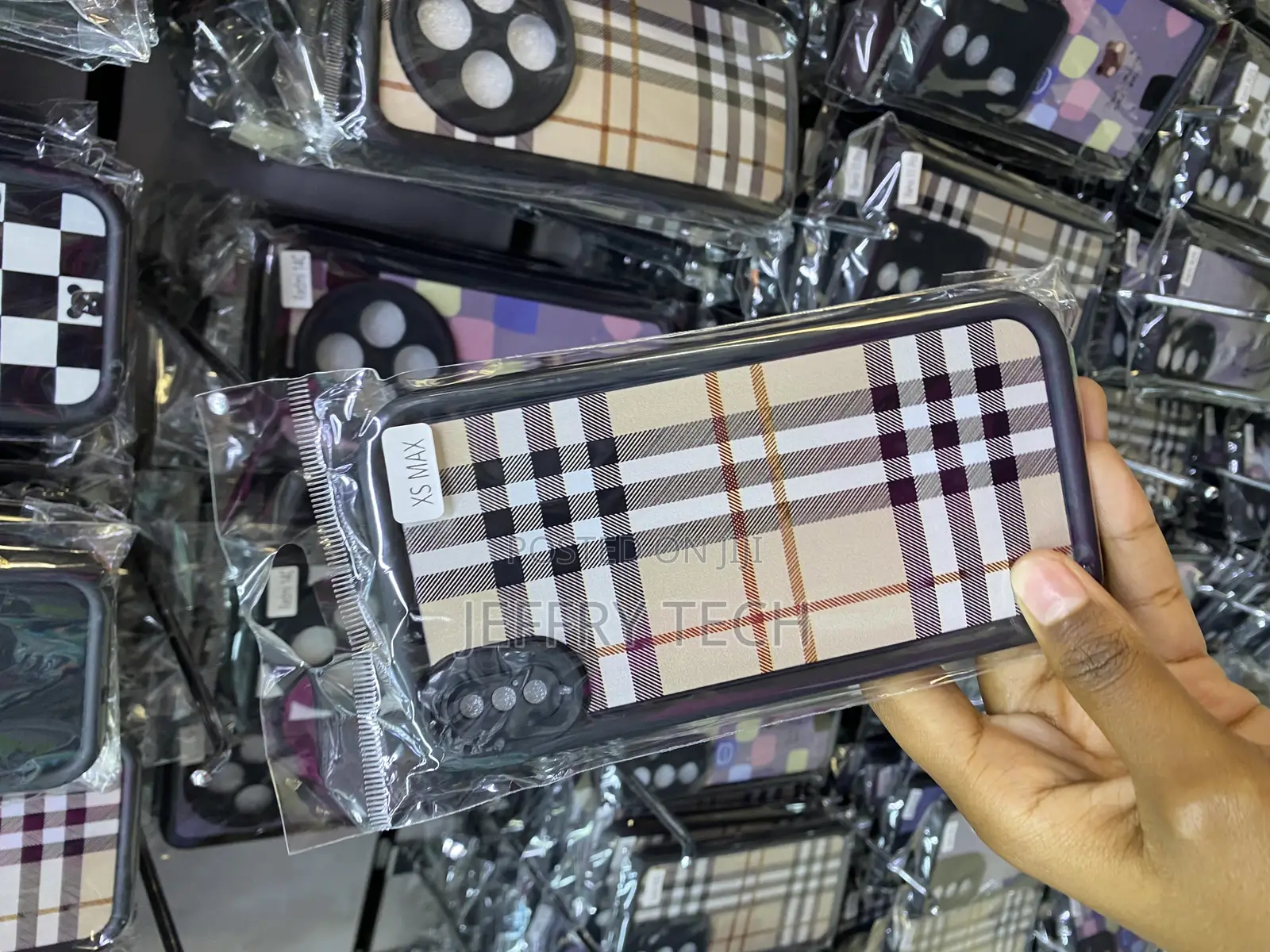 Plaid Checkered Tartan Phone Case for iPhone Xs Max