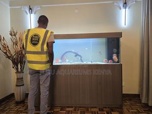 Big Aquarium With Sleek Cabinet Stand - thumbnail 2