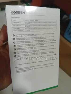 Ugreen 65w 3-Port Fast Charger With Interchangeable Plugs