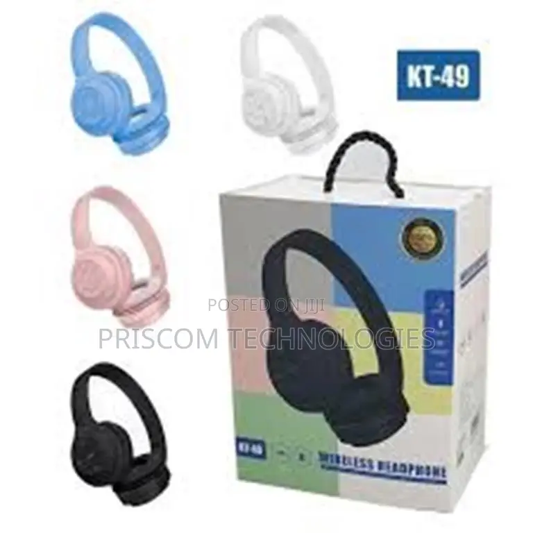 Kt- 49 Wireless Headphone Headset Bluetooth for Tv Watching