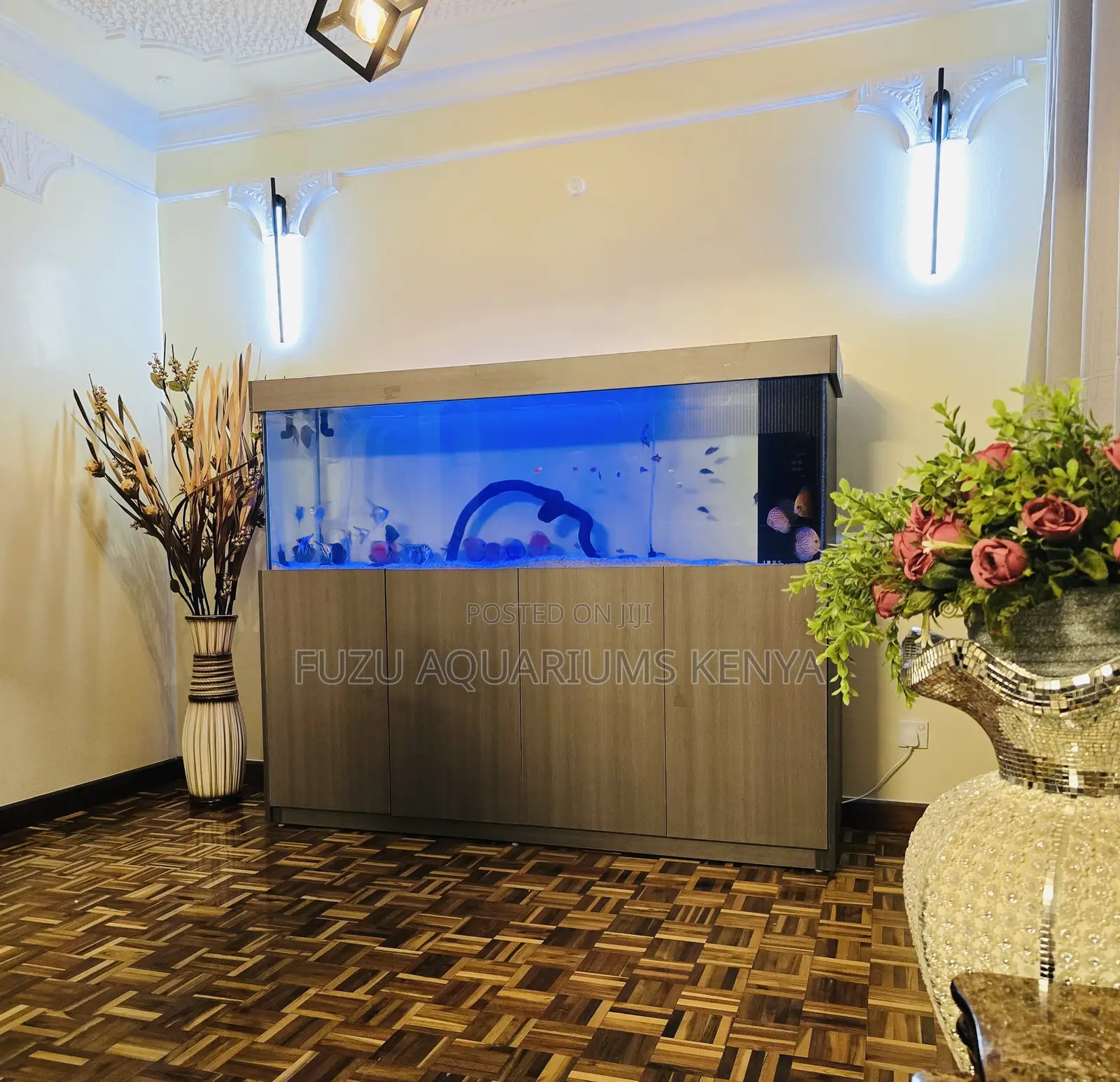Perfect Living Room Aquarium With Cabinet