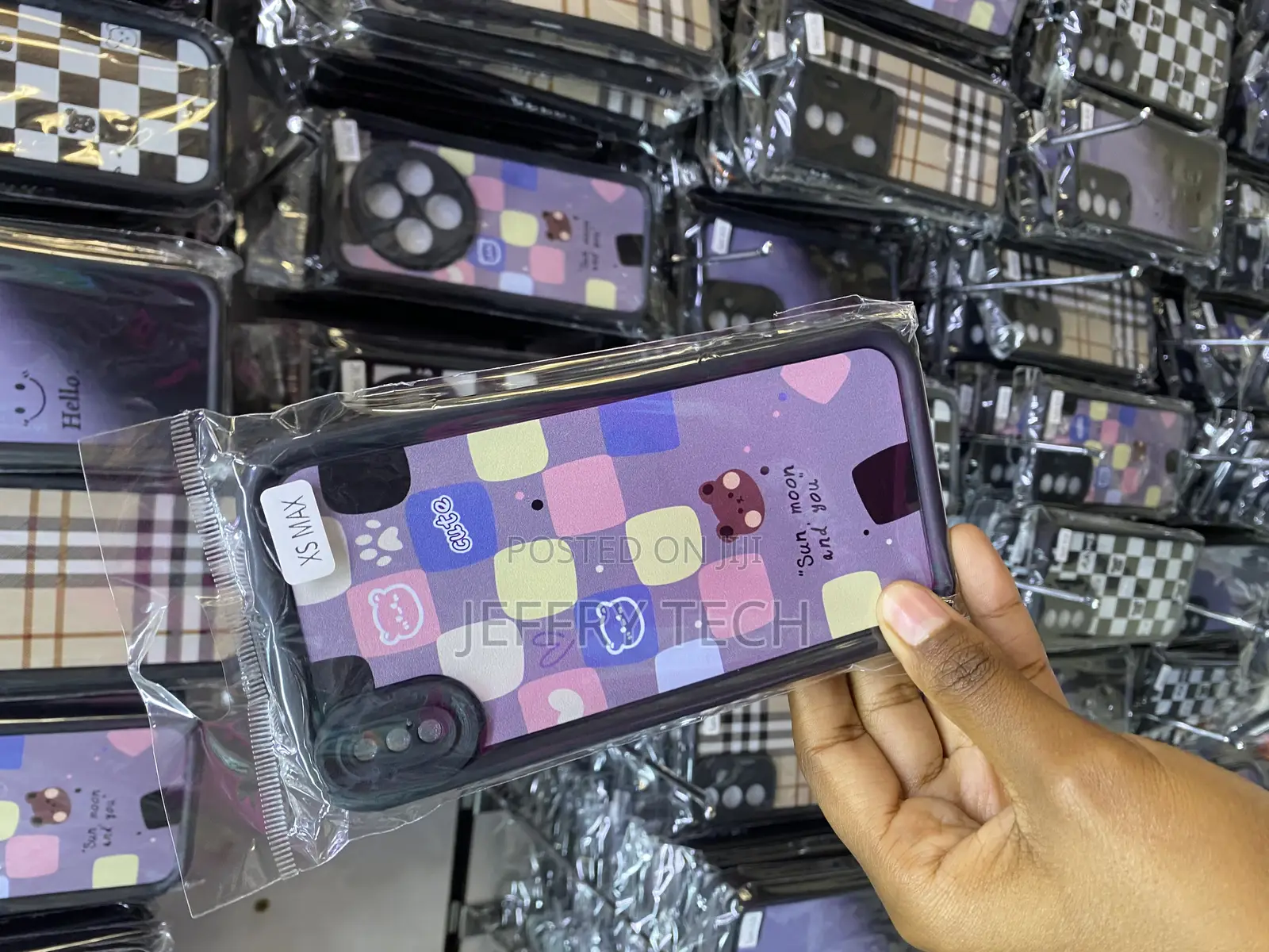 Mixneer Lattice Plaid Tartan Damier Case for iPhone Xs Max