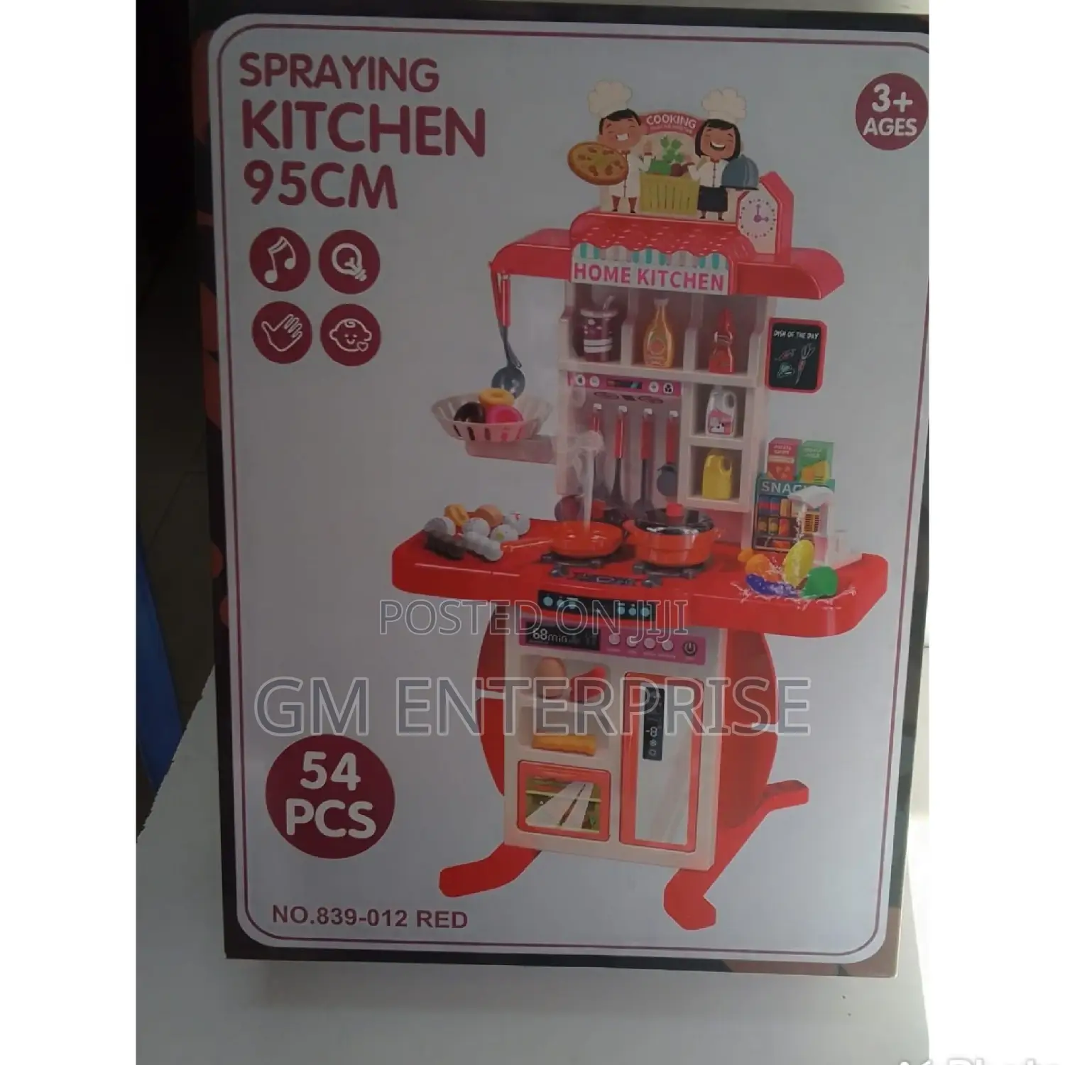 54 Pieces Large Pretend Kitchen Set. 95cm Long;