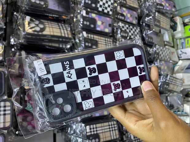 Kaws Grid Lattice Plaid Tartan Damier iPhone 11 Case - thumbnail 2