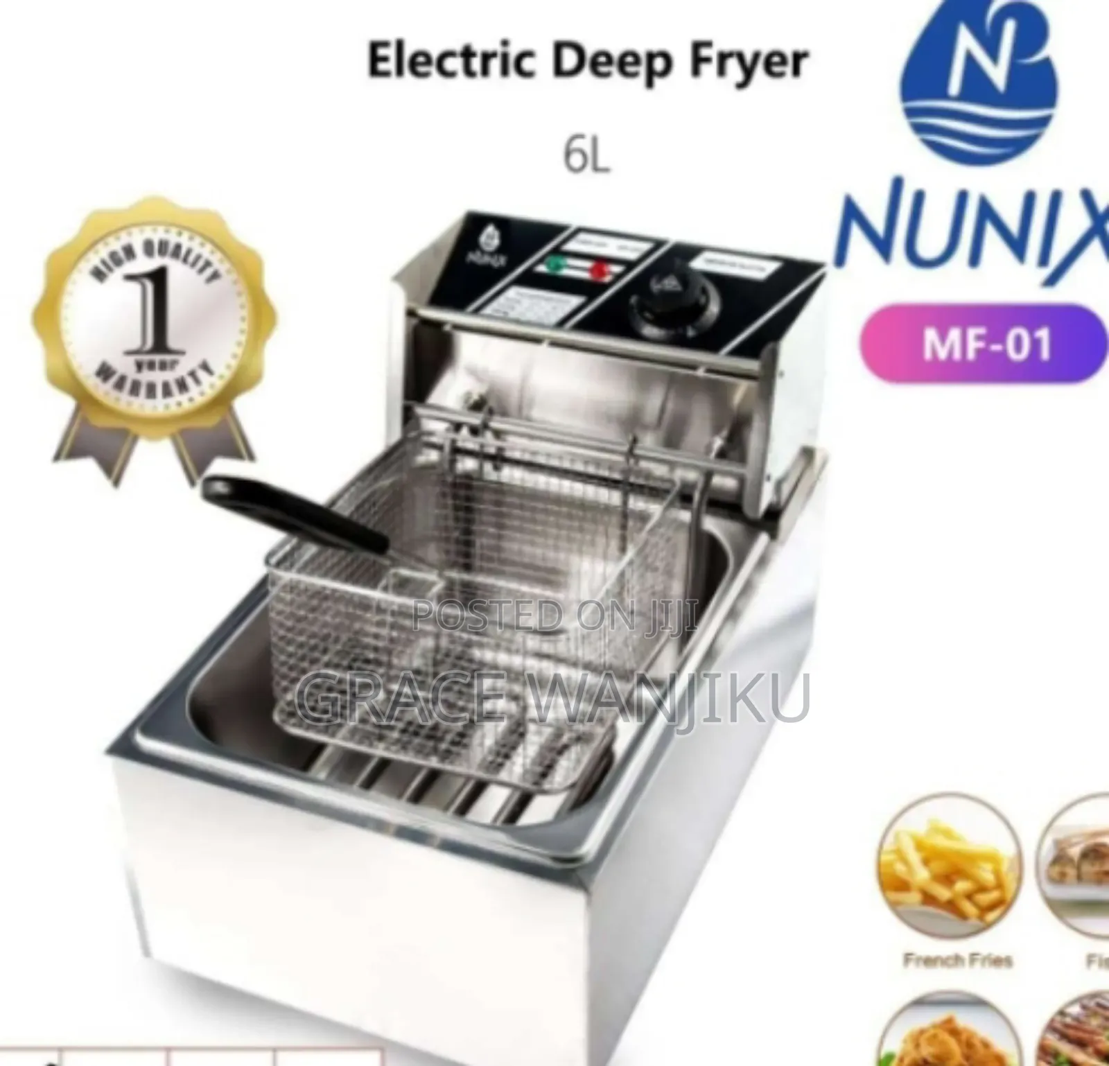 *Nunix Single Fryer 6litres