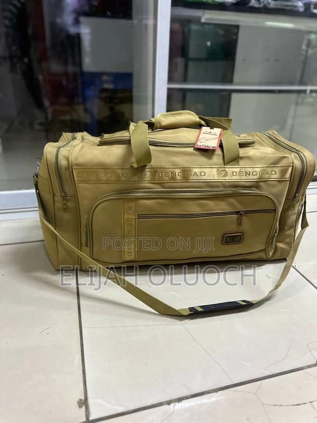 Canvas Material Large Multi Pockets Travel Duffel Bag - thumbnail 2