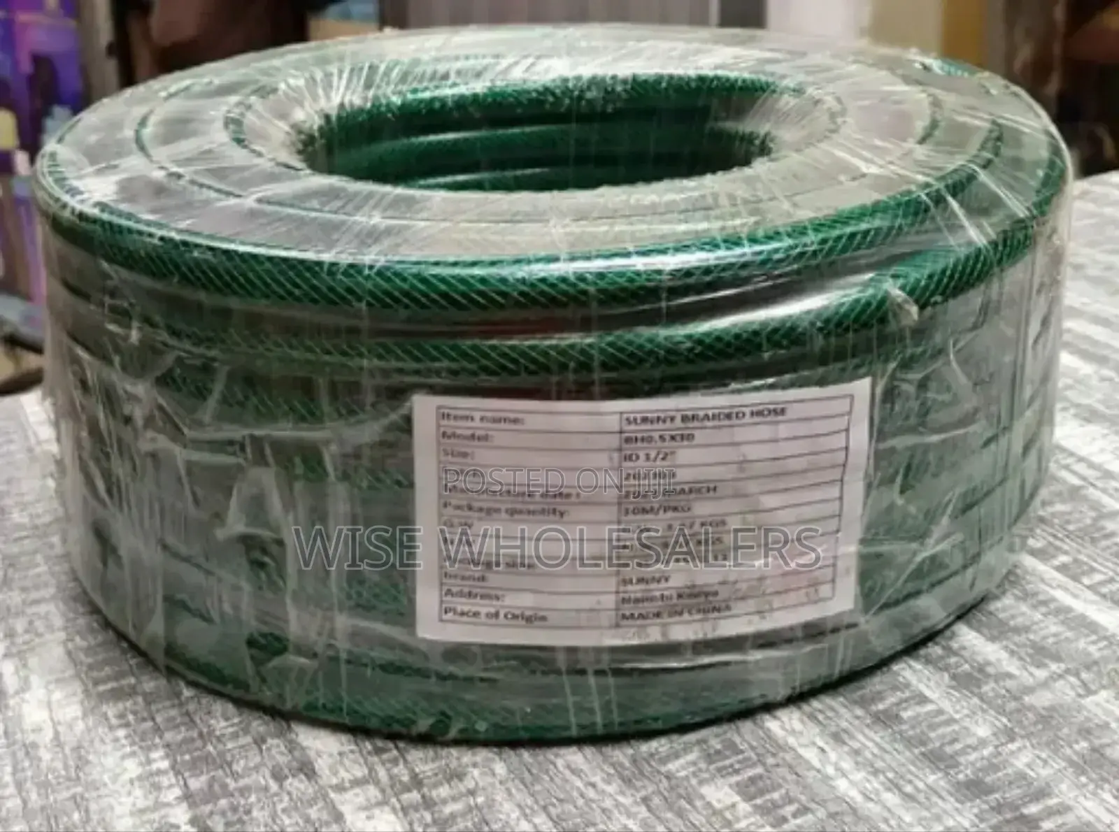 1*50mitres Green Braided Pipe Available