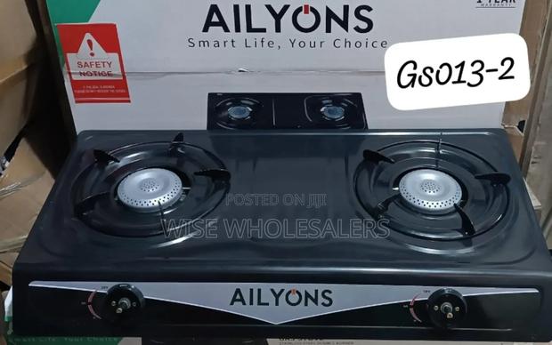 *Ailyons Two Burner Black Auto Ignation Table Top (Mabati)* - main view