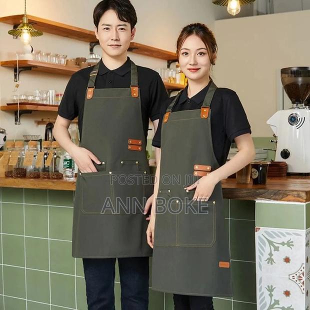 Available Premium Upscale Apron With Pockets And - thumbnail 7