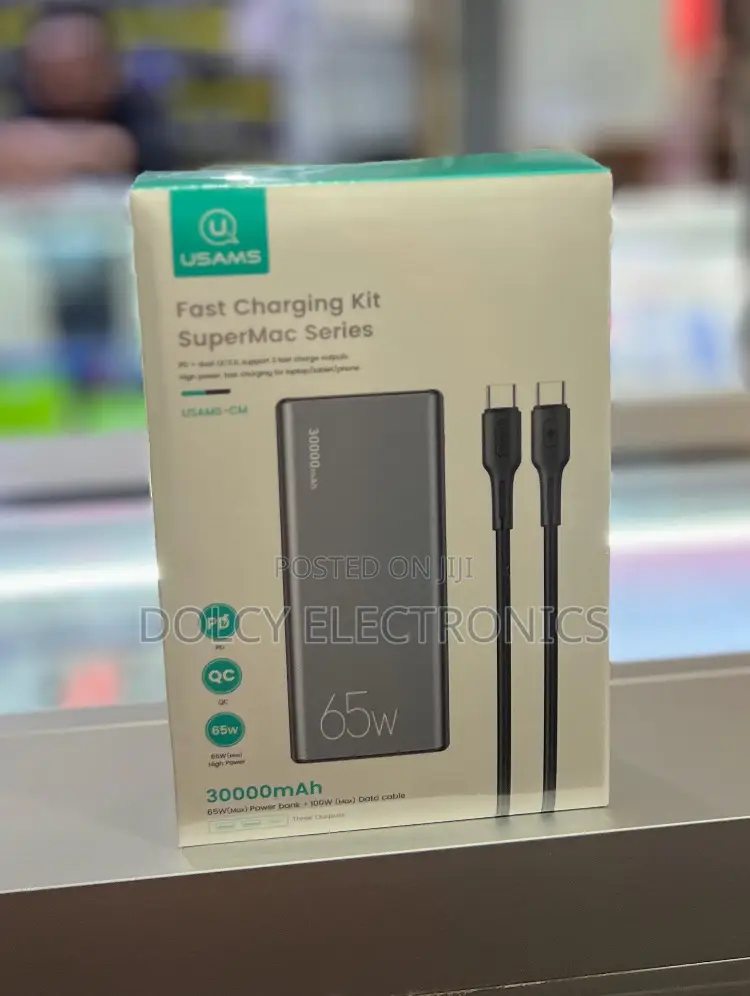 Usams 65w Fast Charging Supermac Series Power Bank 30000mah