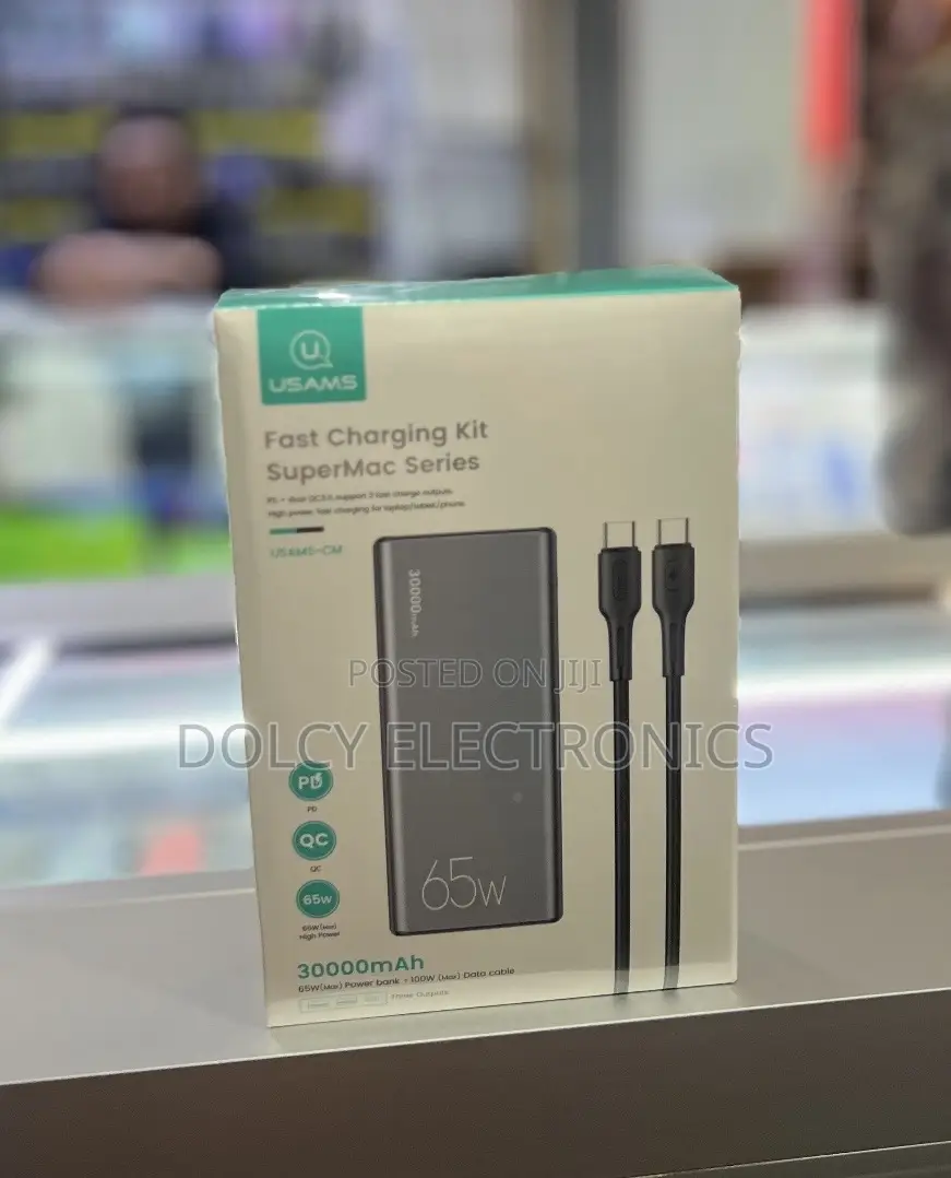 Usams 65w Fast Charging Supermac Series Power Bank 30000mah