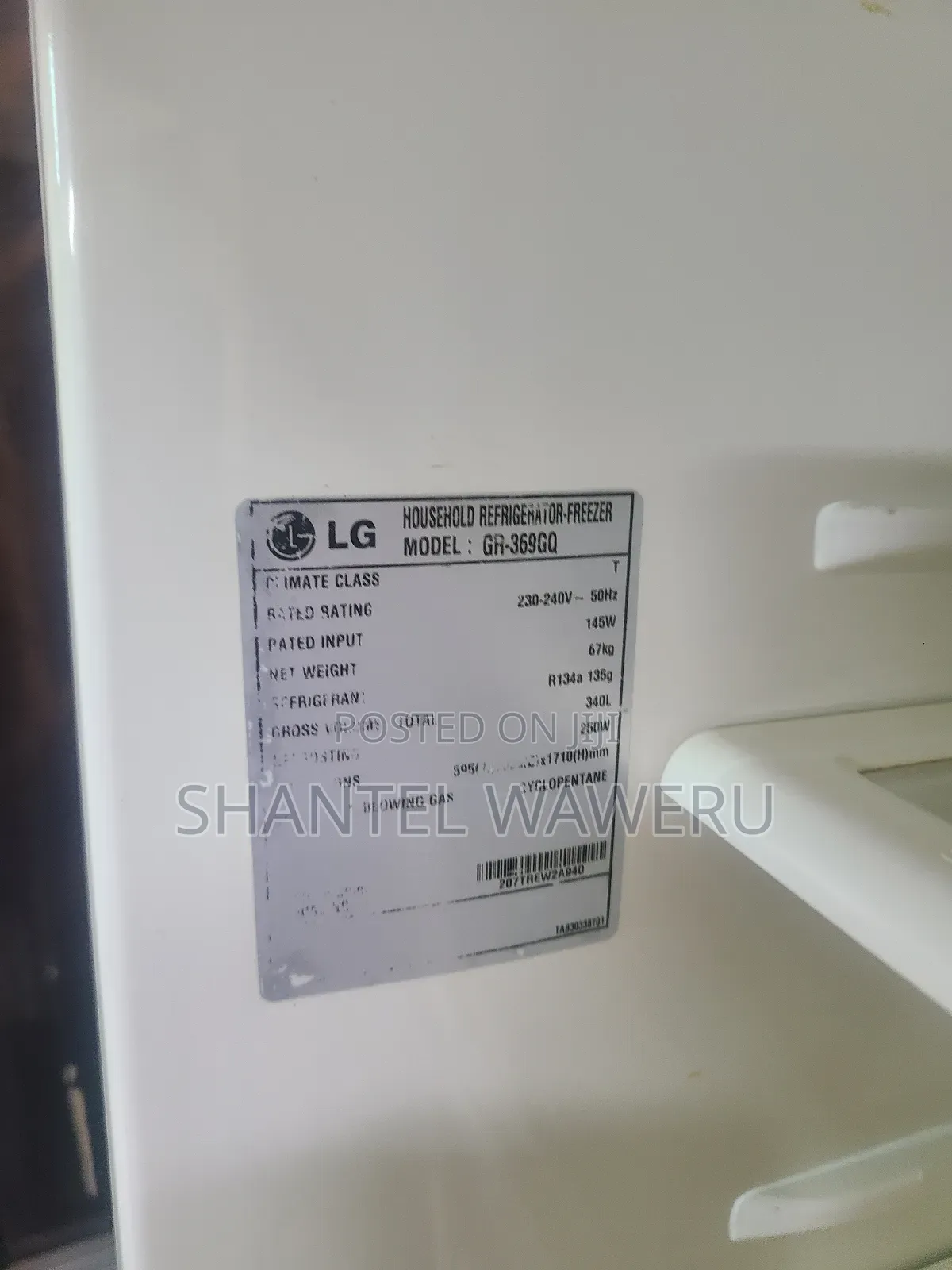 340 Bottom Xuk Refrigerator/ Frost at Free White