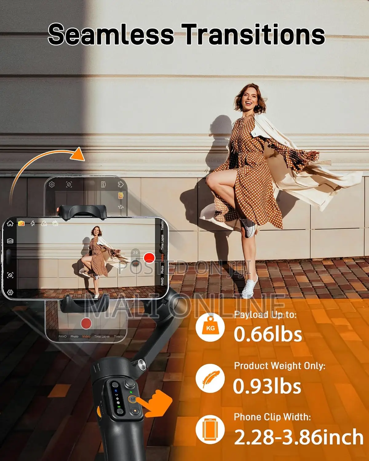 Hohem Isteady V3 3-axis Foldable Smartphon Gimbal Stabilizer