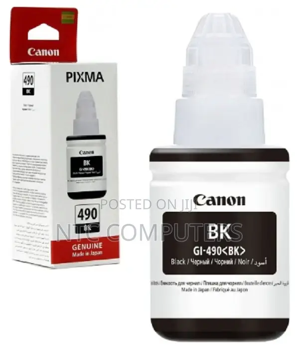 Canon Ink Bottle Gi-490 Black - 135ml