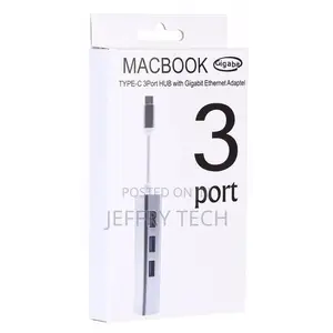 Usb Hub 3 Usb3.0 Ports Hub + Usb-C / Type-C Gigabit Ethernet