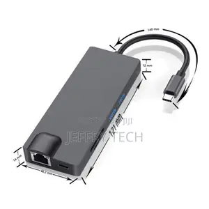 8 in 1 Type-C to Hdmi+Vag Gigabit Rj45+Usb 3.0 Hub