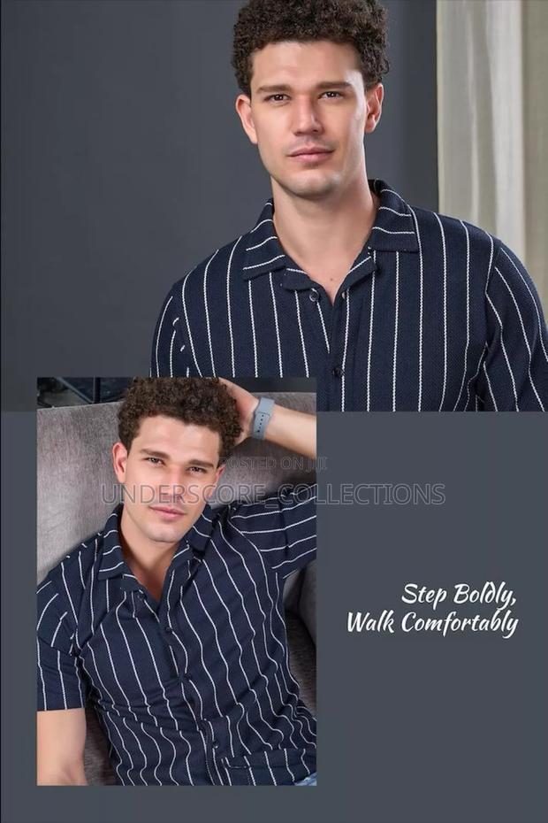 Black Striped Men's Shirts - thumbnail 2