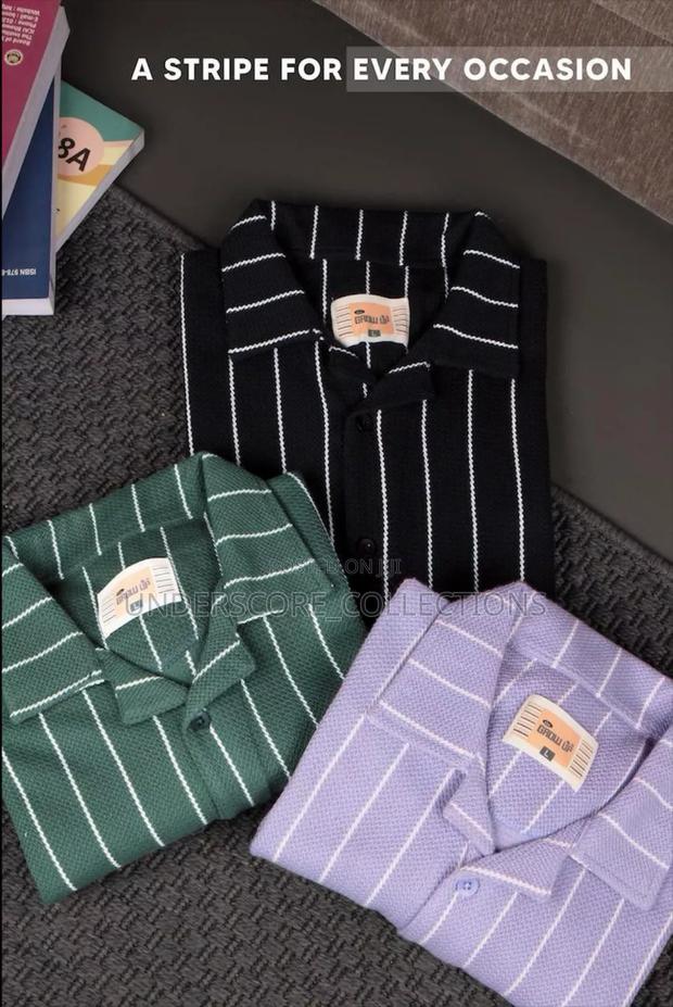 Black Striped Men's Shirts - thumbnail 3