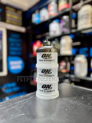 Protein Powder Stackable to Go Containers With Funnel and Keychain