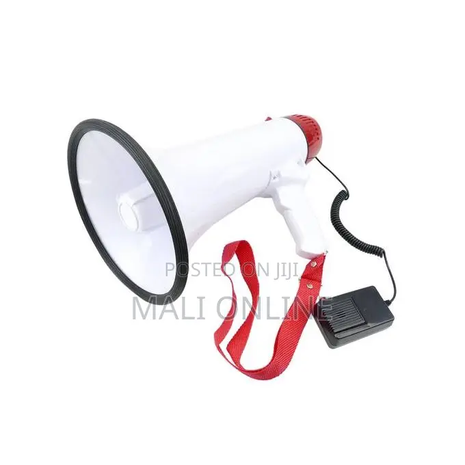 Portable Rechargeable Megaphone With Detachable Microphone