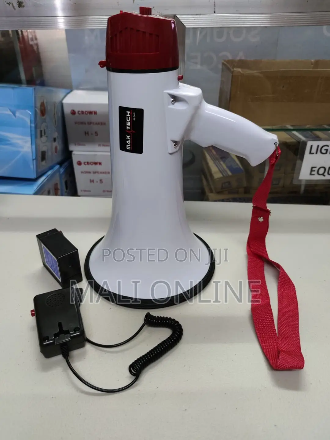 Portable Rechargeable Megaphone With Detachable Microphone