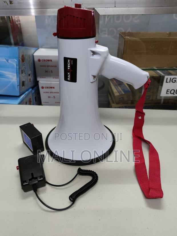 Portable Rechargeable Megaphone With Detachable Microphone - thumbnail 3