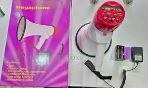 Portable Rechargeable Megaphone With Detachable Microphone