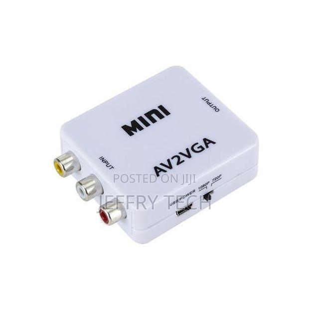 Mini Av2vga Video Converter Convertor Box Av Rca CVBS To