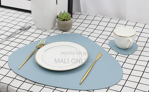 12pcs Leather Triangular Placemat Set Nordic Style - thumbnail 8