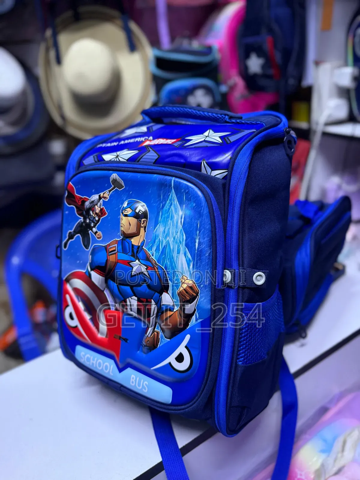 Cartoon Themed Box Bags For Grade 1 To 6 With Kids Favorite