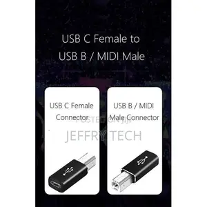 Generation Pack Usb C to Usb B Adapter, for Midi Controller