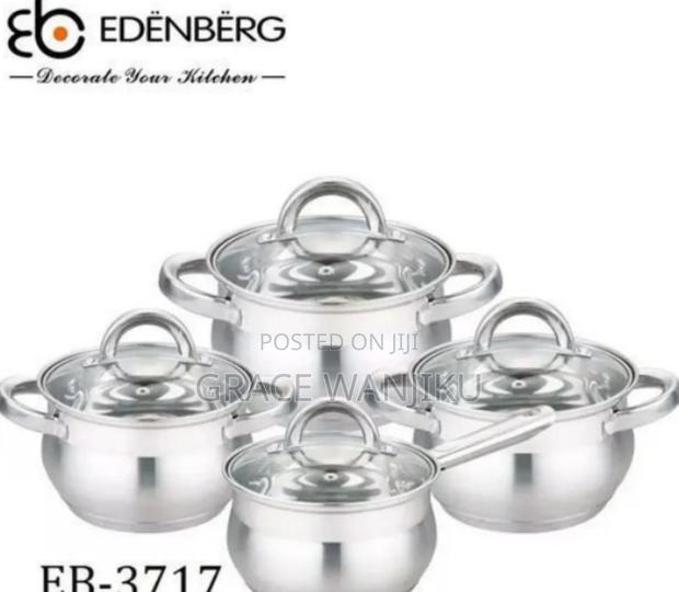 *8pc Edenburg Stainless Steel Cookware*